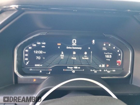 2025 GMC Sierra 1500 with VIN 3GTUUFE86SG134730, listed as a Copart auction lot 46269695 with 2,282 mi miles and Salvage Title. Bid and sale history available at DreamBid. Image 9.