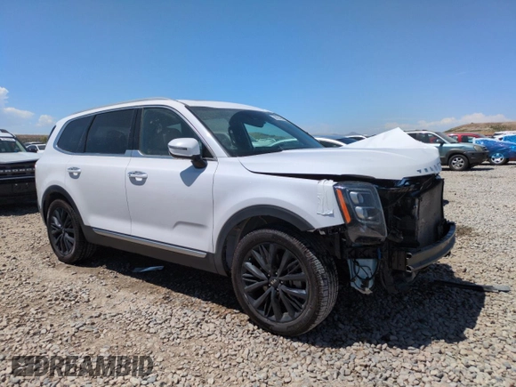 2021 Kia Telluride SX with VIN 5XYP5DHC2MG176084, listed as a Copart auction lot 58782485 with 55,863 mi miles and Salvage title. Bid and sale history available at DreamBid. Image 4.