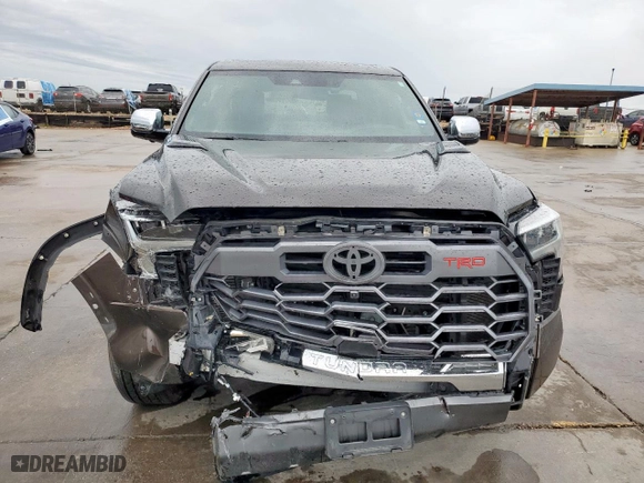 2023 Toyota Tundra 4WD 1794 Edition Hybrid with VIN 5TFMC5DB4PX020416, listed as a Copart auction lot 50457075 with 40,372 mi miles and Salvage Title. Bid and sale history available at carsss.com. Image 5.