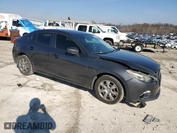 2014 Mazda 3 i Sport with VIN JM1BM1U75E1121862, listed as a Copart auction lot 44687015 with 194,473 mi miles and Salvage Title. Bid and sale history available at DreamBid. Image 4.