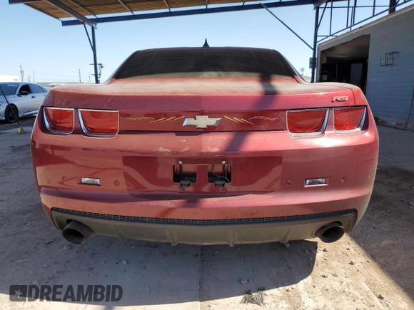 2010 Chevrolet Camaro 2LT with VIN 2G1FC1EV2A9170792, listed as a Copart auction lot 61490345 with 82,173 mi miles and Salvage title. Bid and sale history available at DreamBid. Image 6.