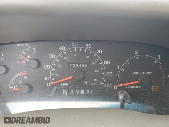 2001 Ford F-250 XL with VIN 1FTNW21F21ED19021, listed as a Copart auction lot 65039845 with 155,468 mi miles and Clean title. Bid and sale history available at DreamBid. Image 9.