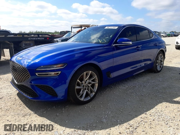 2022 Genesis G70 2.0T with VIN KMTG34TA9NU088968, listed as a Copart auction lot 67469522 with Not Provided miles and Non Repairable. Bid and sale history available at DreamBid. Image 1.