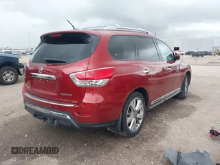 2014 Nissan Pathfinder SV with VIN 5N1AR2MN2EC615825, listed as a IAAI auction lot 41920321 with 167,506 mi miles. Bid and sale history available at carsss.com. Image 4.