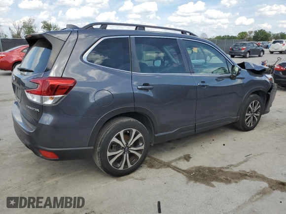 2022 Subaru Forester Limited with VIN JF2SKAPC4NH522164, listed as a Copart auction lot 49069665 with 24,367 mi miles and Salvage Title. Bid and sale history available at carsss.com. Image 3.