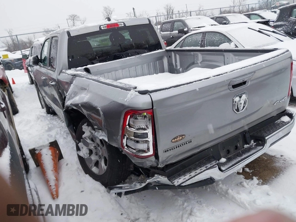 2022 Ram 1500 Big Horn with VIN 1C6RRFBG9NN374344, listed as a IAAI auction lot 41259324 with 81,846 mi miles and . Bid and sale history available at DreamBid. Image 3.