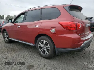 2017 Nissan Pathfinder S with VIN 5N1DR2MN9HC601356, listed as a Copart auction lot 62327685 with 111,588 mi miles and Salvage title. Bid and sale history available at DreamBid. Image 2.