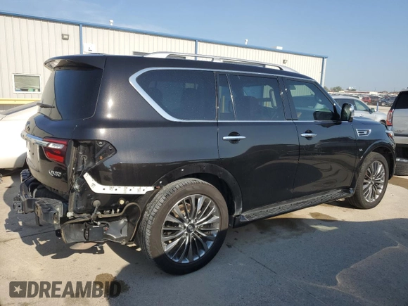 2018 Infiniti QX80 with VIN JN8AZ2NE3J9195104, listed as a Copart auction lot 66780704 with 109,427 mi miles and Clean Title. Bid and sale history available at carsss.com. Image 3.