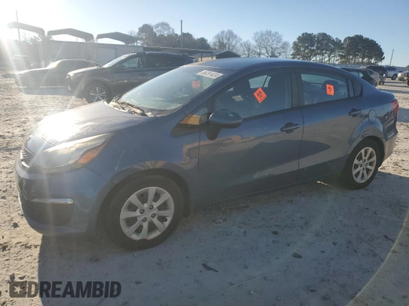 2016 Kia Rio LX with VIN KNADM4A32G6645016, listed as a Copart auction lot 86281424 with 119,384 mi miles and Salvage Title. Bid and sale history available at carsss.com. Image 1.