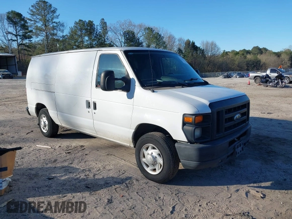 2011 Ford Econoline Cargo Commercial with VIN 1FTNE1EW2BDA61677, listed as a IAAI auction lot 41854181 with 195,582 mi miles and . Bid and sale history available at carsss.com. Image 1.