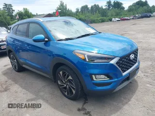 2019 Hyundai Tucson Ultimate with VIN KM8J3CAL3KU891754, listed as a IAAI auction lot 39809087 with 95,967 mi miles. Bid and sale history available at carsss.com. Image 1.