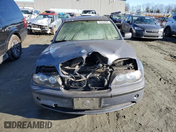2002 BMW 3 Series 325i with VIN WBAEV33482KL67952, listed as a Copart auction lot 42939985 with 0 mi miles and Salvage Title. Bid and sale history available at carsss.com. Image 5.