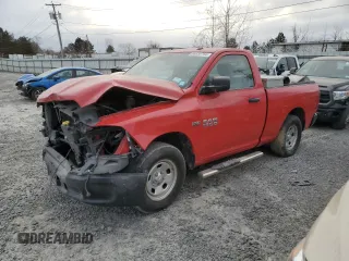 2017 Ram 1500 Express with VIN 3C6JR6AT0HG787343, listed as a Copart auction lot 86838794 with 49,856 mi miles and Salvage title. Bid and sale history available at DreamBid. Image 1.