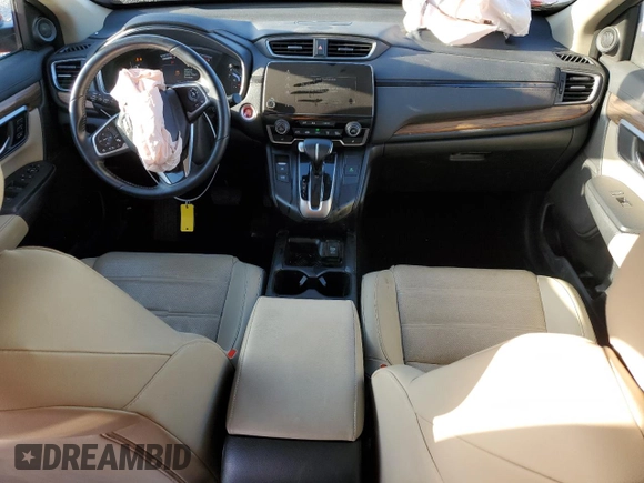 2018 Honda CR-V EX-L with VIN 2HKRW2H84JH613464, listed as a Copart auction lot 53984255 with 55,494 mi miles and Salvage Title. Bid and sale history available at carsss.com. Image 8.