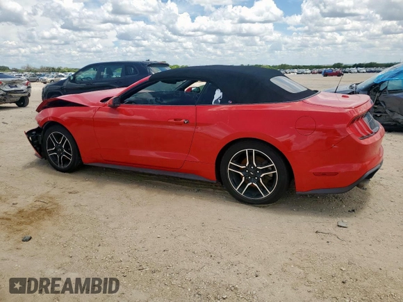 2020 Ford Mustang EcoBoost z VIN 1FATP8UH4L5125880, wystawiony jako Copart lot #61642625 z przebiegiem 75 898 mil mil oraz Szkoda całkowita • Salvage title. Historia ofert i sprzedaży dostępna na DreamBid. Obrazek 2.