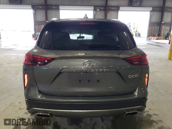 2021 Infiniti QX50 Luxe with VIN 3PCAJ5BA6MF123328, listed as a Copart auction lot 88411535 with 34,162 mi miles and Salvage title. Bid and sale history available at DreamBid. Image 6.