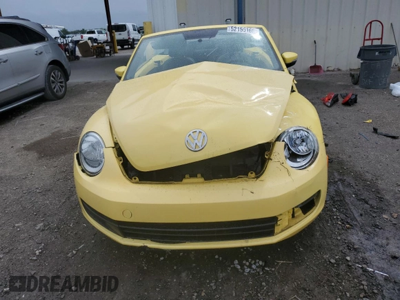 2013 Volkswagen Beetle 2.5L with VIN 3VW5P7AT6DM812504, listed as a Copart auction lot 52156165 with 53,682 mi miles and Salvage Title. Bid and sale history available at DreamBid. Image 5.