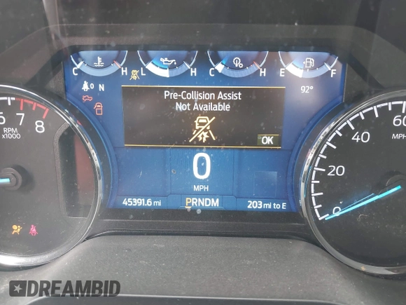 2022 Ford F-150 XL with VIN 1FTFW1E55NFA66924, listed as a IAAI auction lot 41798490 with 45,391 mi miles and . Bid and sale history available at DreamBid. Image 7.