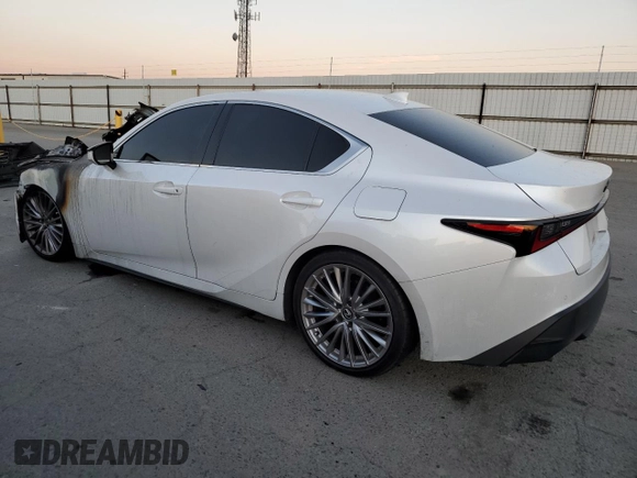 2023 Lexus IS 300 with VIN JTHDA1D28P5127557, listed as a Copart auction lot 88539325 with Not provided miles and Salvage title. Bid and sale history available at DreamBid. Image 2.