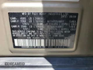 2010 Subaru Outback Limited Power Moon with VIN 4S4BRCLC7A3325925, listed as a Copart auction lot 57640225 with 167,146 mi miles and Salvage title. Bid and sale history available at DreamBid. Image 13.