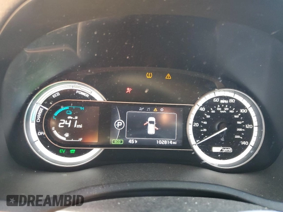 2018 Kia Niro LX with VIN KNDCB3LC6J5119447, listed as a Copart auction lot 50058215 with 102,814 mi miles and Salvage Title. Bid and sale history available at carsss.com. Image 9.