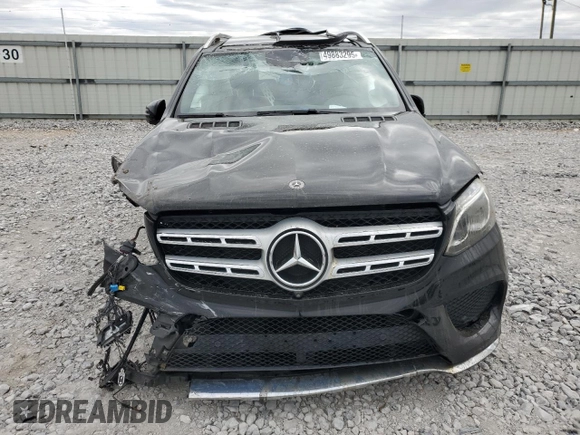 2018 Mercedes-Benz GLS with VIN 4JGDF7DE4JB159233, listed as a Copart auction lot 49883295 with 76,040 mi miles and Salvage Title. Bid and sale history available at carsss.com. Image 5.