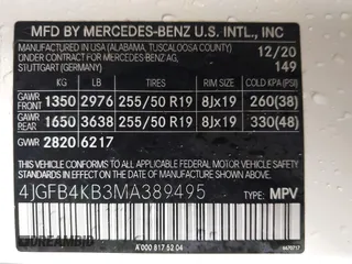 2021 Mercedes-Benz GLE 350 with VIN 4JGFB4KB3MA389495, listed as a IAAI auction lot 41717074 with 26,051 mi miles and . Bid and sale history available at DreamBid. Image 9.