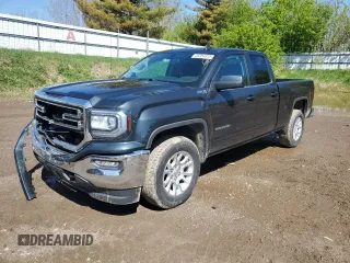 2019 GMC Sierra 1500 SLE z VIN 2GTV2MECXK1192383, wystawiony jako Copart lot #55354975 z przebiegiem 64 483 mil mil oraz Czysty tytuł • Clean title. Historia ofert i sprzedaży dostępna na DreamBid. Obrazek 1.