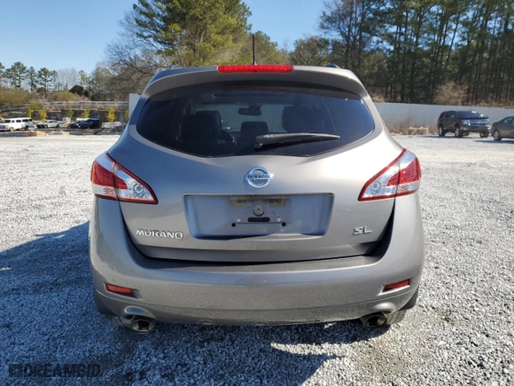 2012 Nissan Murano SL with VIN JN8AZ1MU1CW105911, listed as a Copart auction lot 46914855 with 138,596 mi miles and Salvage Title. Bid and sale history available at carsss.com. Image 6.