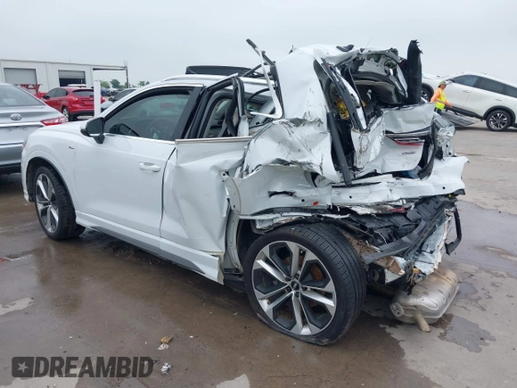 2020 Audi Q3 S line Premium Plus with VIN WA1EECF37L1078293, listed as a IAAI auction lot 42158322 with 56,345 mi miles and . Bid and sale history available at DreamBid. Image 3.