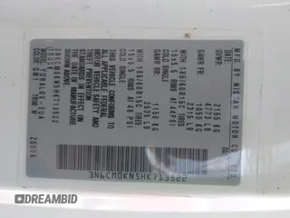 2017 Nissan NV200 S z VIN 3N6CM0KN5HK713522, wystawiony jako IAAI lot #42052133 z przebiegiem 126 019 mil mil oraz . Historia ofert i sprzedaży dostępna na DreamBid. Obrazek 9.