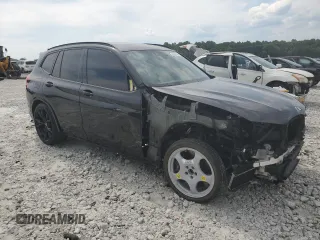 2021 BMW X3 M with VIN 5YMTS0C01M9G25876, listed as a Copart auction lot 58250524 with 27,536 mi miles and Salvage Title. Bid and sale history available at carsss.com. Image 4.