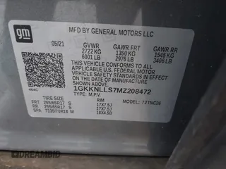 2021 GMC Acadia AT4 with VIN 1GKKNLLS7MZ208472, listed as a IAAI auction lot 42217842 with 70,175 mi miles and . Bid and sale history available at DreamBid. Image 9.