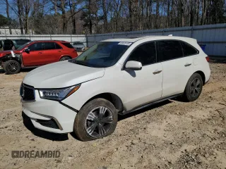 2018 Acura MDX with VIN 5J8YD3H39JL007974, listed as a Copart auction lot 46828105 with 95,680 mi miles and Salvage Title. Bid and sale history available at carsss.com. Image 1.