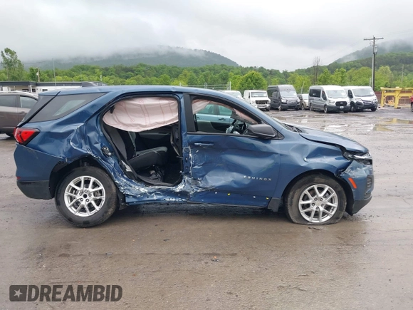 2024 Chevrolet Equinox LS with VIN 3GNAXHEG1RL169794, listed as a IAAI auction lot 42318001 with 35,007 mi miles and . Bid and sale history available at DreamBid. Image 14.