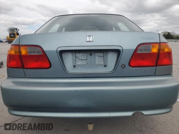 1999 Honda Civic LX with VIN 1HGEJ6577XL006237, listed as a Copart auction lot 52331625 with 279,787 mi miles and Clean Title. Bid and sale history available at carsss.com. Image 7.