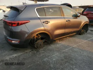 2019 Kia Sportage LX with VIN KNDPM3AC7K7595663, listed as a Copart auction lot 87971845 with Not Provided miles and Salvage Title. Bid and sale history available at carsss.com. Image 3.