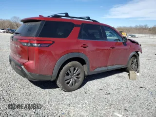 2023 Nissan Pathfinder SV z VIN 5N1DR3BCXPC228852, wystawiony jako Copart lot #47326865 z przebiegiem 73 379 mil mil oraz Szkoda całkowita • Salvage title. Historia ofert i sprzedaży dostępna na DreamBid. Obrazek 3.