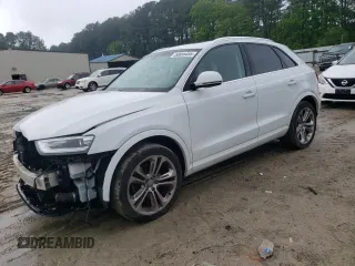 2015 Audi Q3 Prestige with VIN WA1GFCFS0FR001316, listed as a Copart auction lot 58855485 with 88,726 mi miles and Salvage title. Bid and sale history available at DreamBid. Image 1.