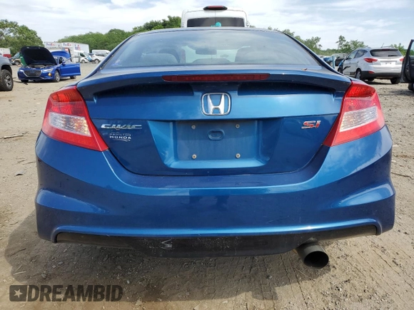 2012 Honda Civic Si with VIN 2HGFG4A55CH704879, listed as a Copart auction lot 57662095 with 116,443 mi miles and Salvage title. Bid and sale history available at DreamBid. Image 6.