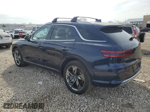 2024 Genesis GV70 Advanced with VIN 5NMMCET16RH001337, listed as a Copart auction lot 46822774 with 605 mi miles and Salvage title. Bid and sale history available at DreamBid. Image 2.