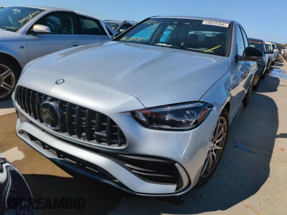 2024 Mercedes-Benz C 43 AMG z VIN W1KAF8HB9RR191889, wystawiony jako Copart lot #73974764 z przebiegiem Nie podano mil oraz Szkoda całkowita • Salvage title. Historia ofert i sprzedaży dostępna na DreamBid. Obrazek 5.