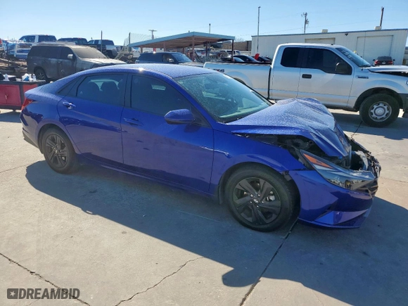 2023 Hyundai Elantra SEL with VIN KMHLM4AG5PU374252, listed as a Copart auction lot 46726655 with 55,779 mi miles and Salvage Title. Bid and sale history available at carsss.com. Image 4.