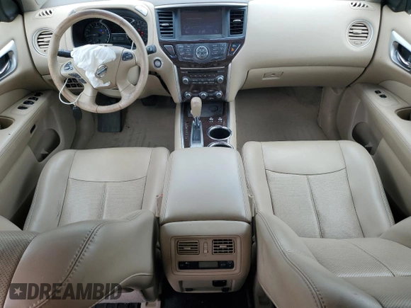 2015 Nissan Pathfinder Platinum with VIN 5N1AR2MN9FC684030, listed as a Copart auction lot 59079065 with 118,352 mi miles and Salvage title. Bid and sale history available at DreamBid. Image 8.