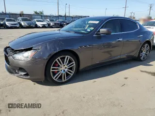 2016 Maserati Ghibli S Q4 z VIN ZAM57RTA8G1173582, wystawiony jako Copart lot #56072145 z przebiegiem Nie podano mil oraz Szkody całkowita. Historia ofert i sprzedaży dostępna na DreamBid. Obrazek 1.