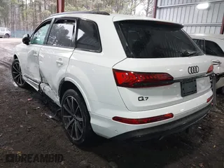 2023 Audi Q7 Premium Plus with VIN WA1LXBF76PD002387, listed as a IAAI auction lot 41307681 with 27,674 mi miles. Bid and sale history available at carsss.com. Image 3.