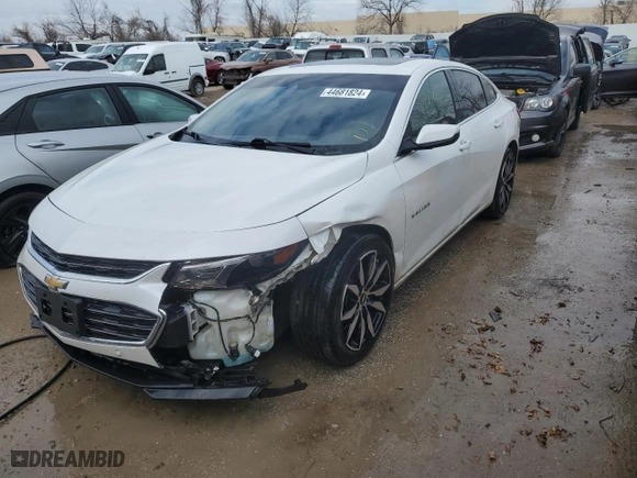 2016 Chevrolet Malibu LT with VIN 1G1ZE5ST3GF227910, listed as a Copart auction lot 44681824 with 183,925 mi miles and Salvage Title. Bid and sale history available at carsss.com. Image 1.