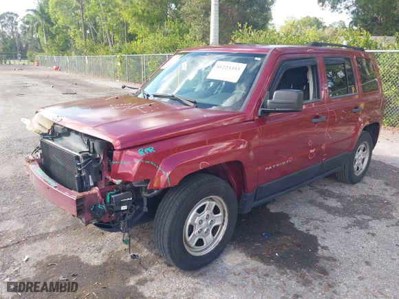 2016 Jeep Patriot Sport with VIN 1C4NJPBA4GD528547, listed as a IAAI auction lot 41223353 with 63,057 mi miles. Bid and sale history available at carsss.com. Image 18.