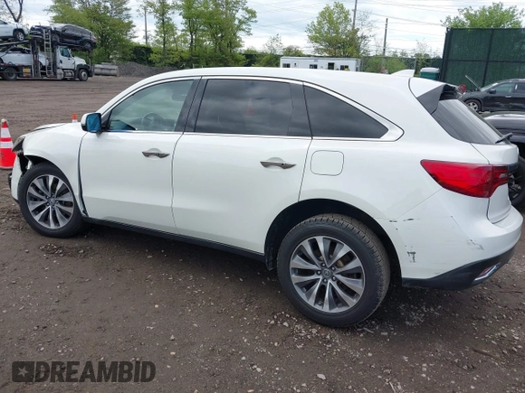 2016 Acura MDX Technology z VIN 5FRYD4H47GB040270, wystawiony jako IAAI lot #42196645 z przebiegiem 72 100 mil mil oraz . Historia ofert i sprzedaży dostępna na DreamBid. Obrazek 3.