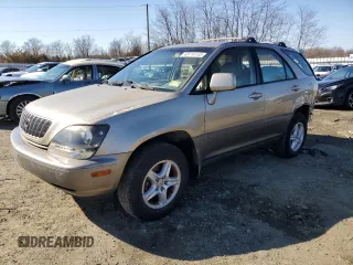 2001 Lexus RX 300 with VIN JTJHF10U210213508, listed as a Copart auction lot 48119155 with 310,023 mi miles and Salvage Title. Bid and sale history available at carsss.com. Image 1.